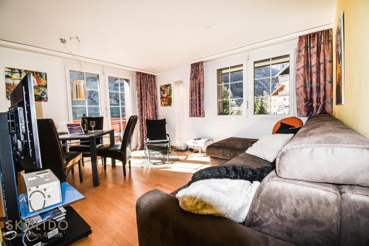 Wohnung in Zermatt mit postkarten Matterhornblick Exterior foto